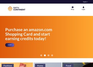 How sixthcontinent.com looks like on a tablet such as an iPad.