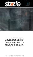 How sizzle.network looks like on a mobile device such as an iPhone.