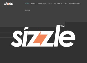How sizzle.network looks like on a tablet such as an iPad.