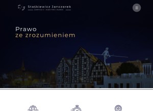 How sj-legal.pl looks like on a tablet such as an iPad.