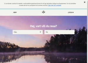 How sj.se looks like on a tablet such as an iPad.