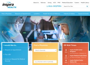 How sjhs.com looks like on a tablet such as an iPad.