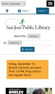 How sjpl.org looks like on a mobile device such as an iPhone.
