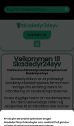 How skadedyr24syv.dk looks like on a mobile device such as an iPhone.