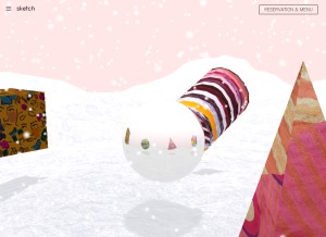 How sketch.london looks like on a tablet such as an iPad.