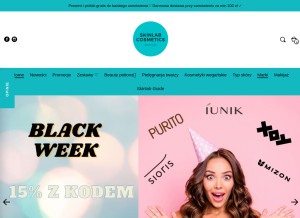 How skinlab.com.pl looks like on a tablet such as an iPad.