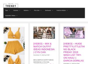 How skinnyvscurvy.com looks like on a tablet such as an iPad.