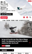 How skipass.com looks like on a mobile device such as an iPhone.