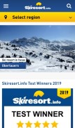 How skiresort.info looks like on a mobile device such as an iPhone.