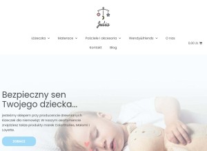 How sklep-julia.pl looks like on a tablet such as an iPad.