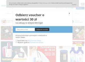 How sklep.meringer.pl looks like on a tablet such as an iPad.