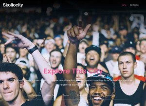 How skoliocity.com looks like on a tablet such as an iPad.