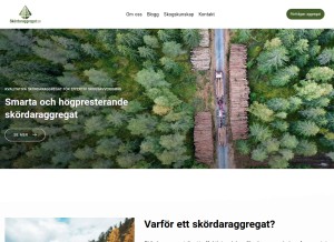 How skordaraggregat.se looks like on a tablet such as an iPad.