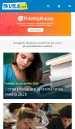 How skuola.net looks like on a mobile device such as an iPhone.