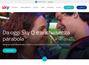 How sky.it looks like on a tablet such as an iPad.