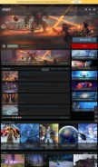How skyforge.com looks like on a mobile device such as an iPhone.