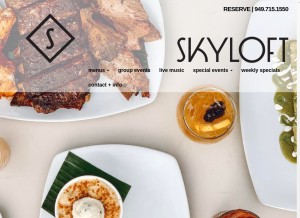 How skyloftoc.com looks like on a tablet such as an iPad.