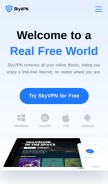 How skyvpn.us looks like on a mobile device such as an iPhone.