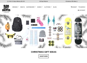 How slamcity.com looks like on a tablet such as an iPad.