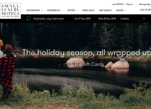 How slh.com looks like on a tablet such as an iPad.