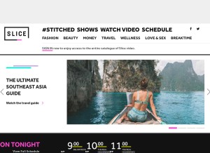 How slice.ca looks like on a tablet such as an iPad.