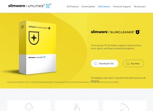 How slimcleaner.com looks like on a tablet such as an iPad.
