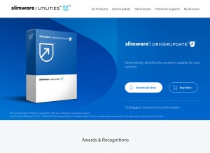 How slimware.com looks like on a tablet such as an iPad.