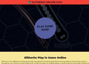 How slitherio-online.com looks like on a tablet such as an iPad.