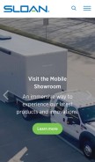 How sloan.com looks like on a mobile device such as an iPhone.