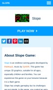 How slope-game.com looks like on a mobile device such as an iPhone.