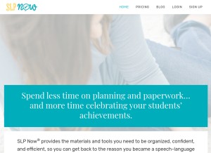 How slpnow.com looks like on a tablet such as an iPad.