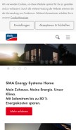 How sma.de looks like on a mobile device such as an iPhone.