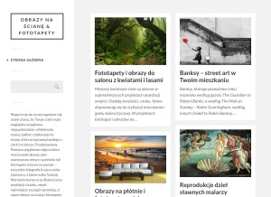 How smaczneobrazy.pl looks like on a tablet such as an iPad.
