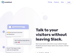 How small.chat looks like on a tablet such as an iPad.