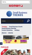 How smallbiztrends.com looks like on a mobile device such as an iPhone.