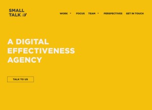 How smalltalk.ai looks like on a tablet such as an iPad.