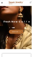 How smarsjewelry.com looks like on a mobile device such as an iPhone.