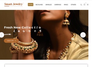 How smarsjewelry.com looks like on a tablet such as an iPad.