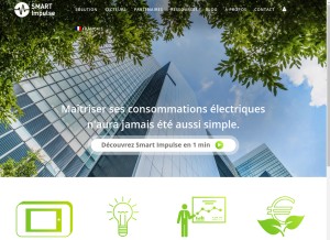 How smart-impulse.com looks like on a tablet such as an iPad.