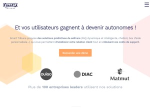 How smart-tribune.com looks like on a tablet such as an iPad.