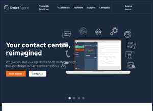 How smartagent.io looks like on a tablet such as an iPad.