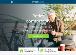 How smartasset.com looks like on a tablet such as an iPad.