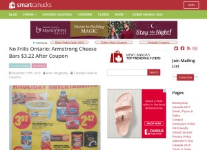 How smartcanucks.ca looks like on a tablet such as an iPad.