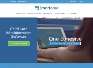 How smartcare.com looks like on a tablet such as an iPad.