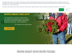 How smartdrive.net looks like on a tablet such as an iPad.