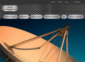 How smartengindia.com looks like on a tablet such as an iPad.