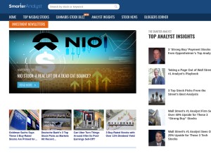 How smarteranalyst.com looks like on a tablet such as an iPad.