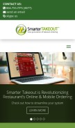 How smartertakeout.net looks like on a mobile device such as an iPhone.