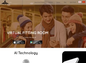 How smartfashion.ai looks like on a tablet such as an iPad.