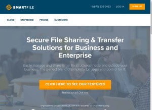 How smartfile.com looks like on a tablet such as an iPad.